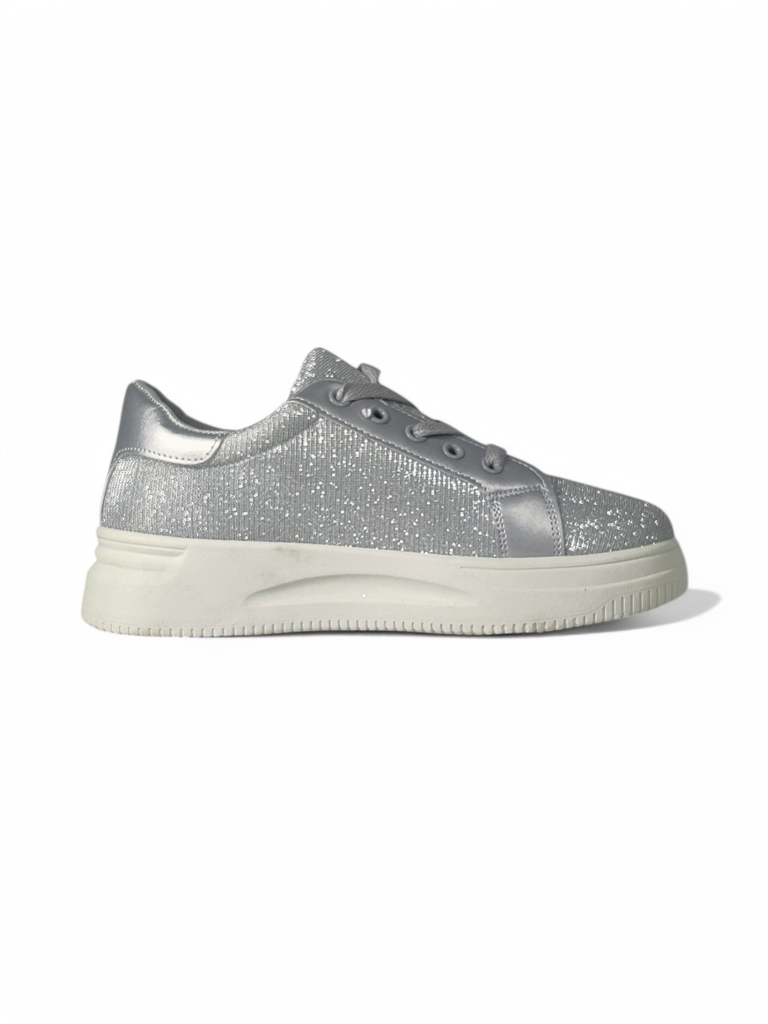 Leather Silver Platform Shoes Women